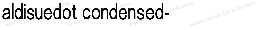 aldisuedot condensed字体转换